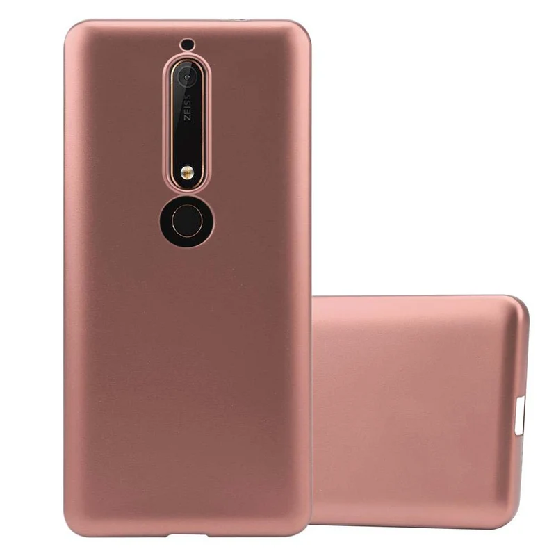 Cadorabo Hülle kompatibel mit Nokia 6,1 Schutzhülle aus flexiblem TPU Silikon