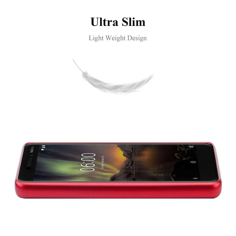 Cadorabo Hülle kompatibel mit Nokia 6,1 Schutzhülle aus flexiblem TPU Silikon