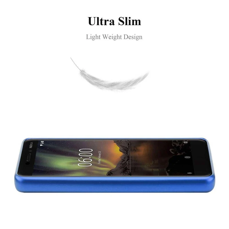 Cadorabo Hülle kompatibel mit Nokia 6,1 Schutzhülle aus flexiblem TPU Silikon