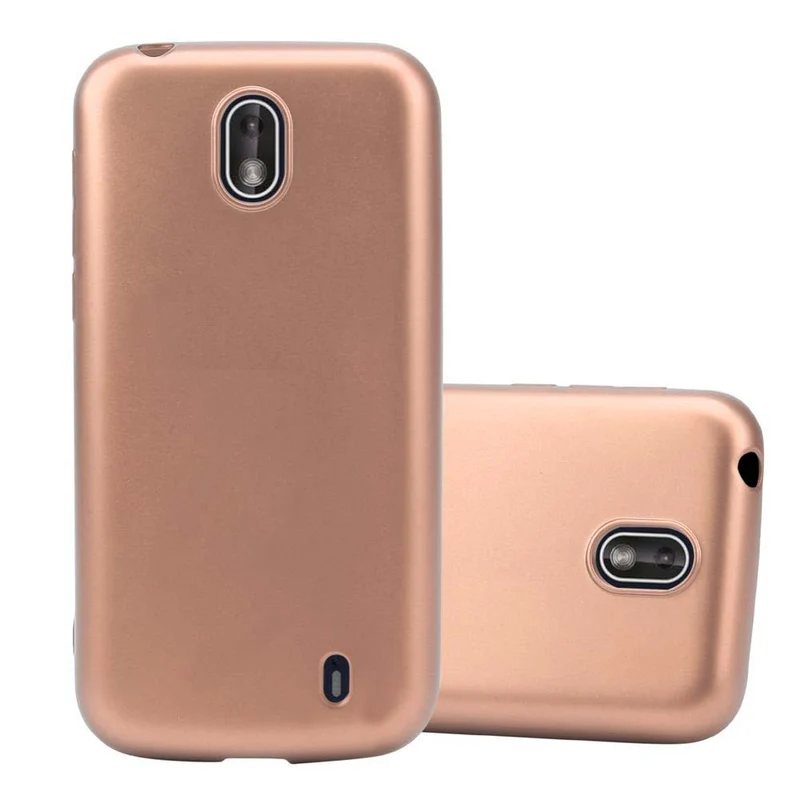 Cadorabo Hülle kompatibel mit Nokia 1 2018 Schutzhülle aus flexiblem TPU Silikon