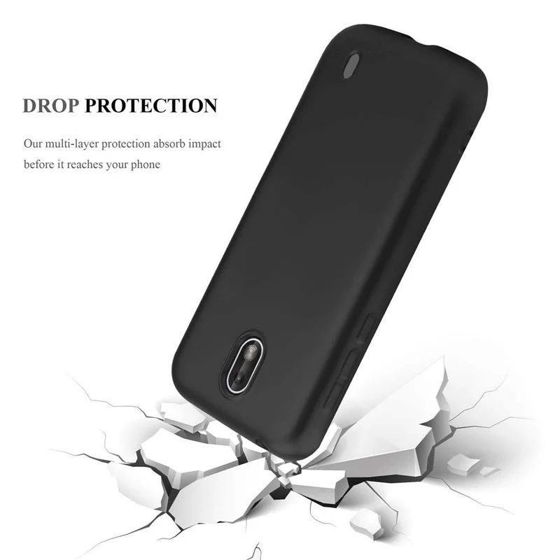 Cadorabo Hülle kompatibel mit Nokia 1 2018 Schutzhülle aus flexiblem TPU Silikon