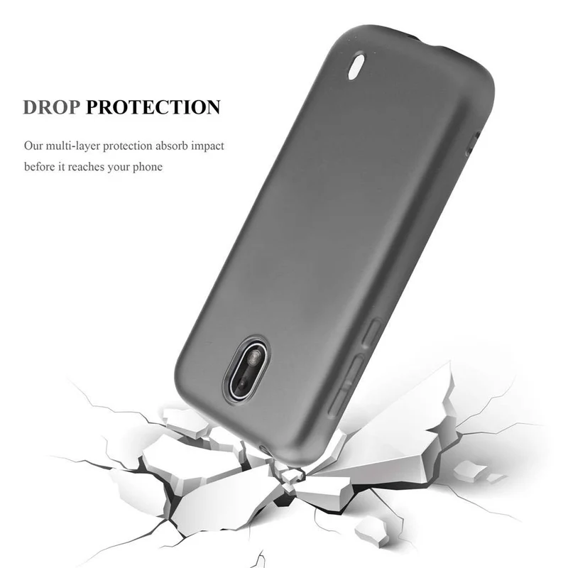 Cadorabo Hülle kompatibel mit Nokia 1 2018 Schutzhülle aus flexiblem TPU Silikon