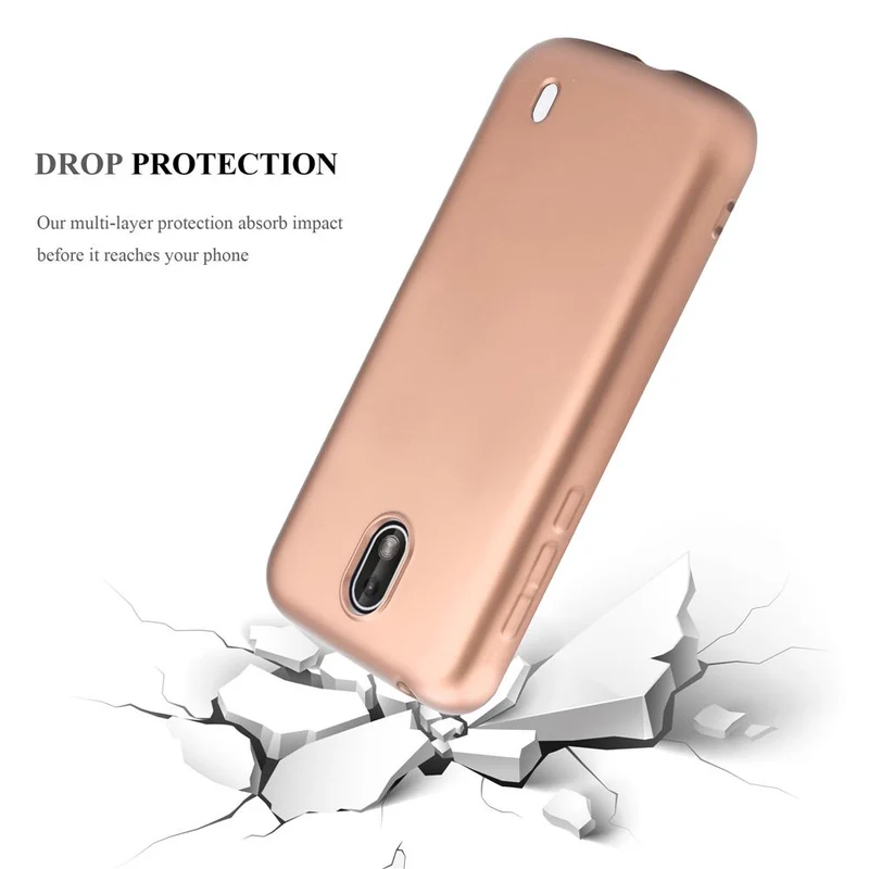 Cadorabo Hülle kompatibel mit Nokia 1 2018 Schutzhülle aus flexiblem TPU Silikon