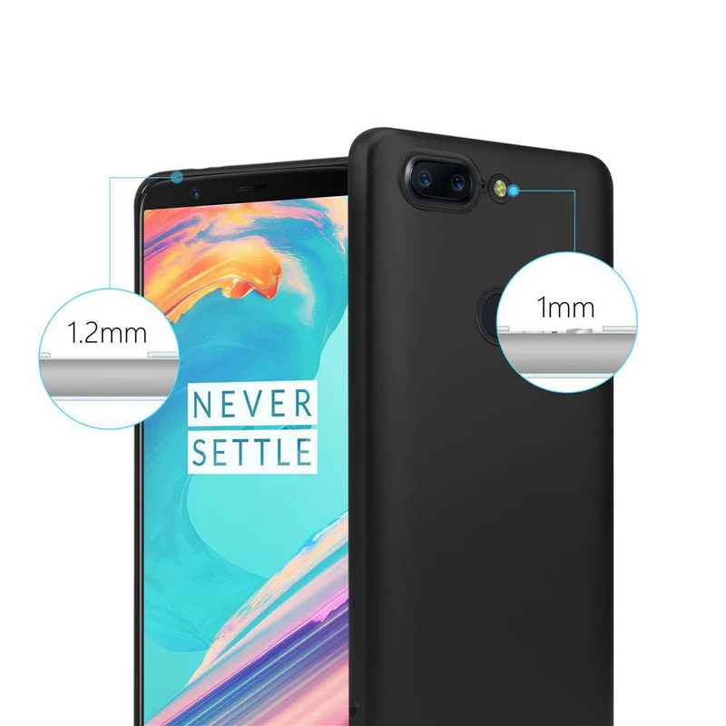 Cadorabo Hülle kompatibel mit OnePlus 5T Schutzhülle aus flexiblem TPU Silikon