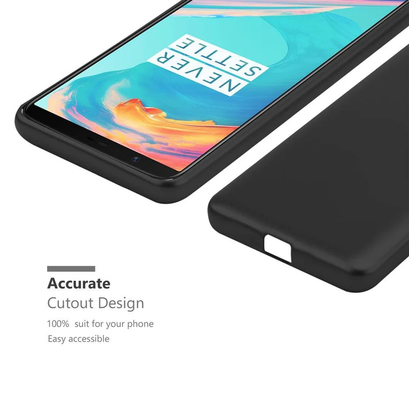 Cadorabo Hülle kompatibel mit OnePlus 5T Schutzhülle aus flexiblem TPU Silikon