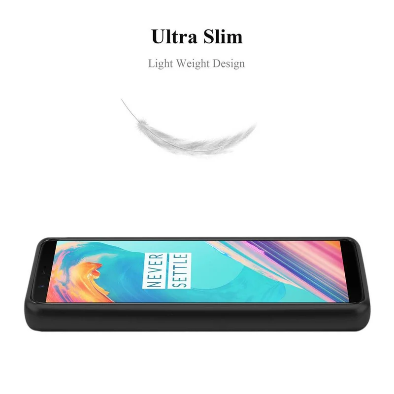 Cadorabo Hülle kompatibel mit OnePlus 5T Schutzhülle aus flexiblem TPU Silikon