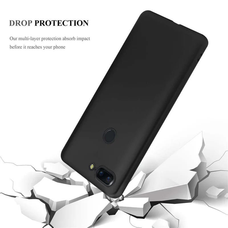 Cadorabo Hülle kompatibel mit OnePlus 5T Schutzhülle aus flexiblem TPU Silikon