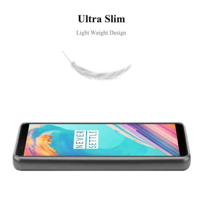 Cadorabo Hülle kompatibel mit OnePlus 5T Schutzhülle aus flexiblem TPU Silikon