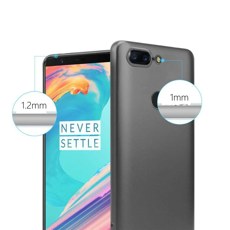 Cadorabo Hülle kompatibel mit OnePlus 5T Schutzhülle aus flexiblem TPU Silikon