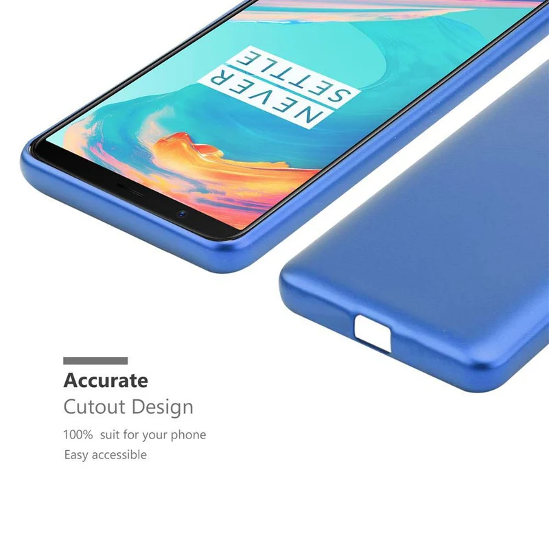 Cadorabo Hülle kompatibel mit OnePlus 5T Schutzhülle aus flexiblem TPU Silikon