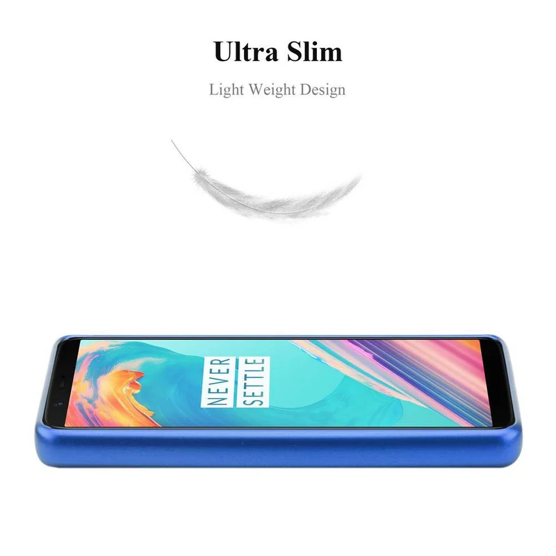 Cadorabo Hülle kompatibel mit OnePlus 5T Schutzhülle aus flexiblem TPU Silikon