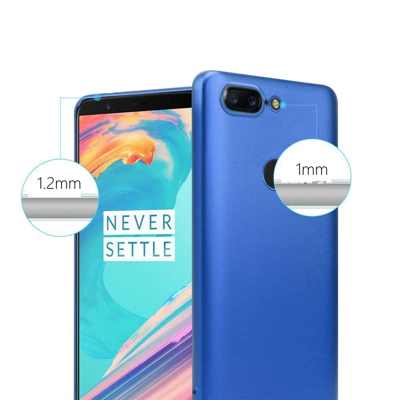 Cadorabo Hülle kompatibel mit OnePlus 5T Schutzhülle aus flexiblem TPU Silikon