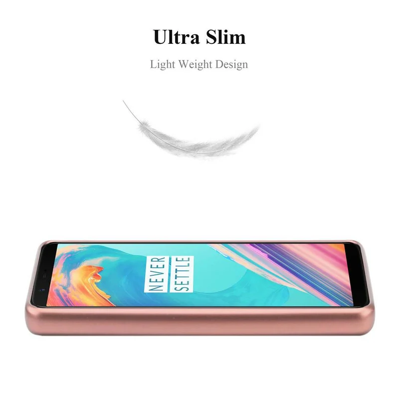 Cadorabo Hülle kompatibel mit OnePlus 5T Schutzhülle aus flexiblem TPU Silikon