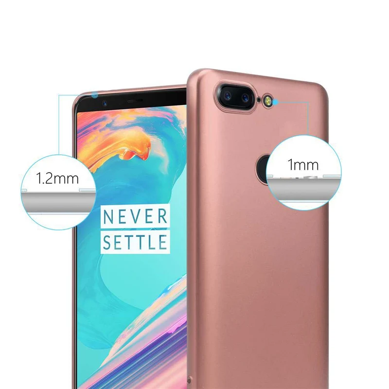 Cadorabo Hülle kompatibel mit OnePlus 5T Schutzhülle aus flexiblem TPU Silikon