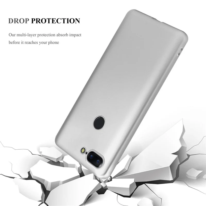 Cadorabo Hülle kompatibel mit OnePlus 5T Schutzhülle aus flexiblem TPU Silikon