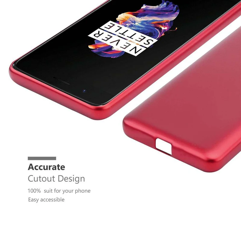 Cadorabo Hülle kompatibel mit OnePlus 5 Schutzhülle aus flexiblem TPU Silikon