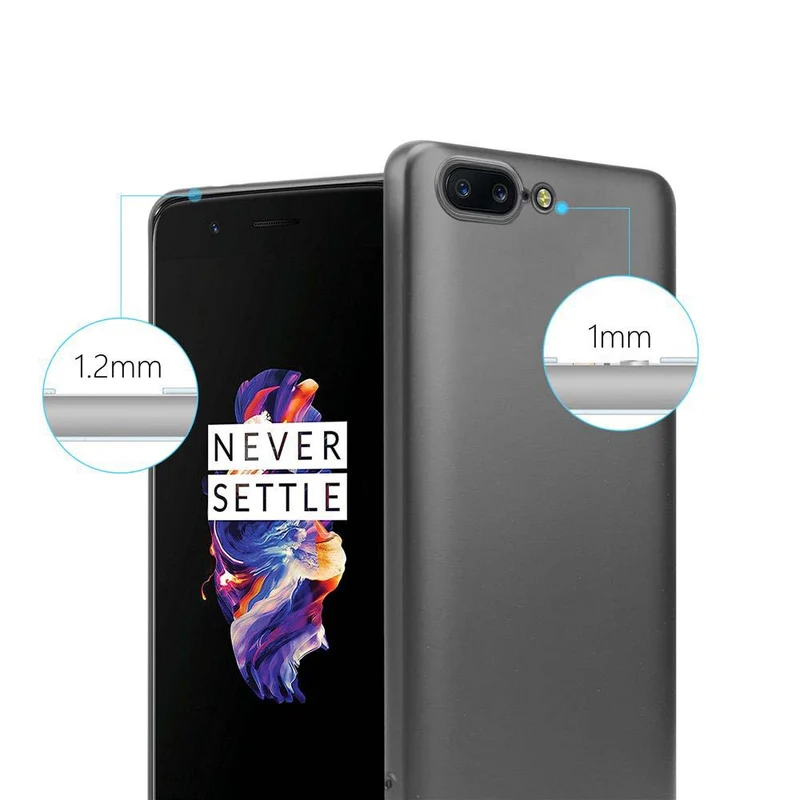 Cadorabo Hülle kompatibel mit OnePlus 5 Schutzhülle aus flexiblem TPU Silikon