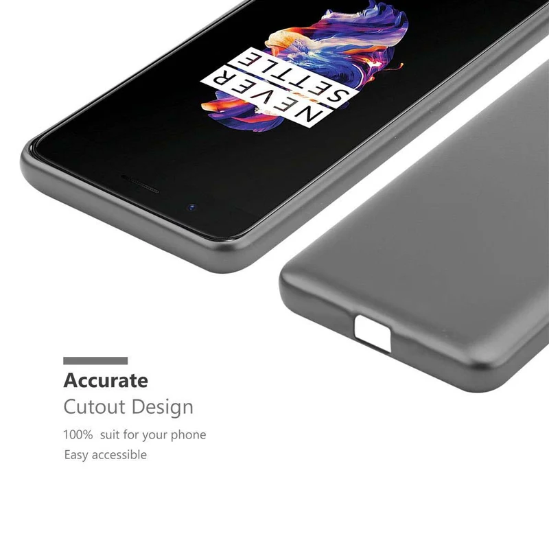 Cadorabo Hülle kompatibel mit OnePlus 5 Schutzhülle aus flexiblem TPU Silikon