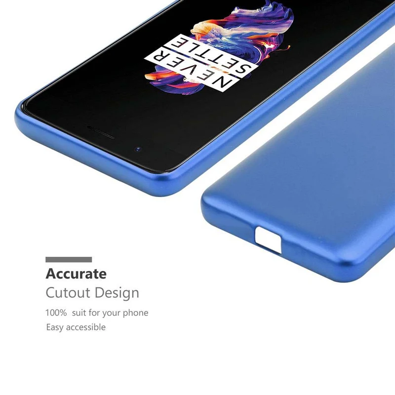 Cadorabo Hülle kompatibel mit OnePlus 5 Schutzhülle aus flexiblem TPU Silikon