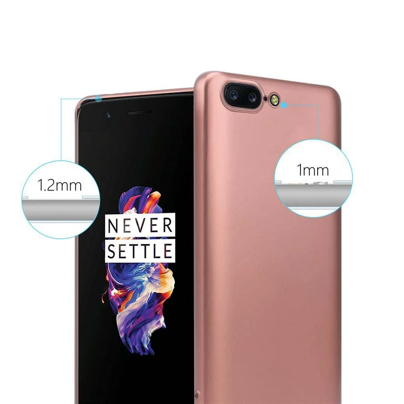 Cadorabo Hülle kompatibel mit OnePlus 5 Schutzhülle aus flexiblem TPU Silikon