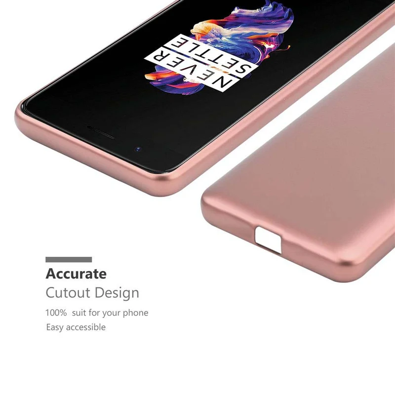 Cadorabo Hülle kompatibel mit OnePlus 5 Schutzhülle aus flexiblem TPU Silikon