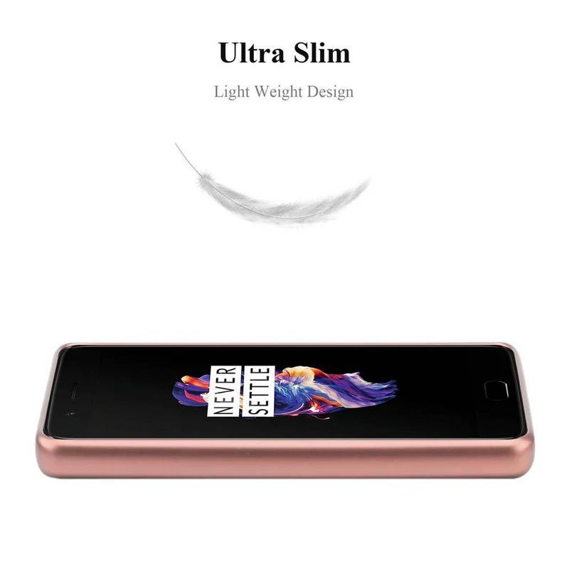 Cadorabo Hülle kompatibel mit OnePlus 5 Schutzhülle aus flexiblem TPU Silikon