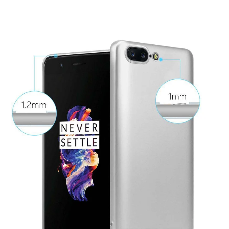 Cadorabo Hülle kompatibel mit OnePlus 5 Schutzhülle aus flexiblem TPU Silikon