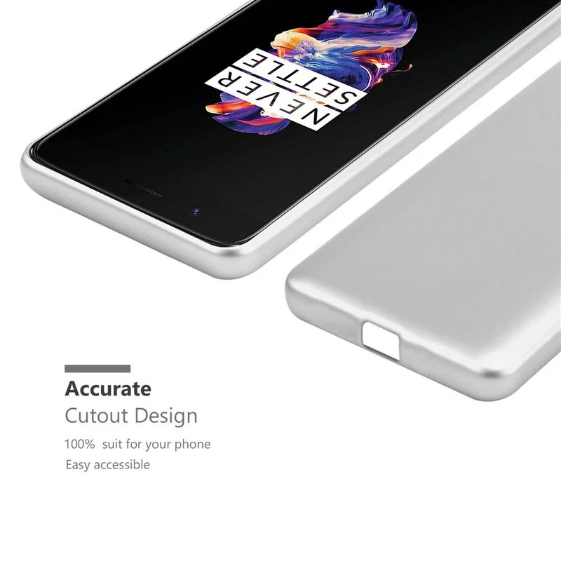 Cadorabo Hülle kompatibel mit OnePlus 5 Schutzhülle aus flexiblem TPU Silikon