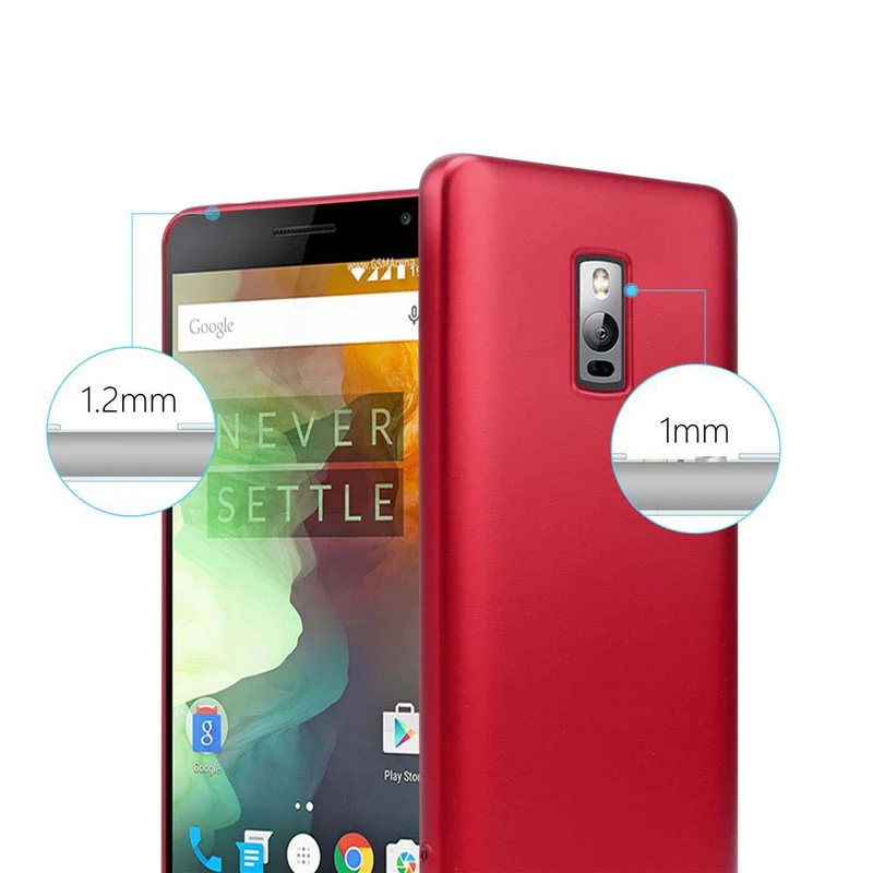 Cadorabo Hülle kompatibel mit OnePlus 2 Schutzhülle aus flexiblem TPU Silikon