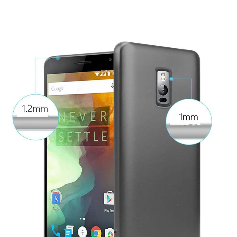 Cadorabo Hülle kompatibel mit OnePlus 2 Schutzhülle aus flexiblem TPU Silikon