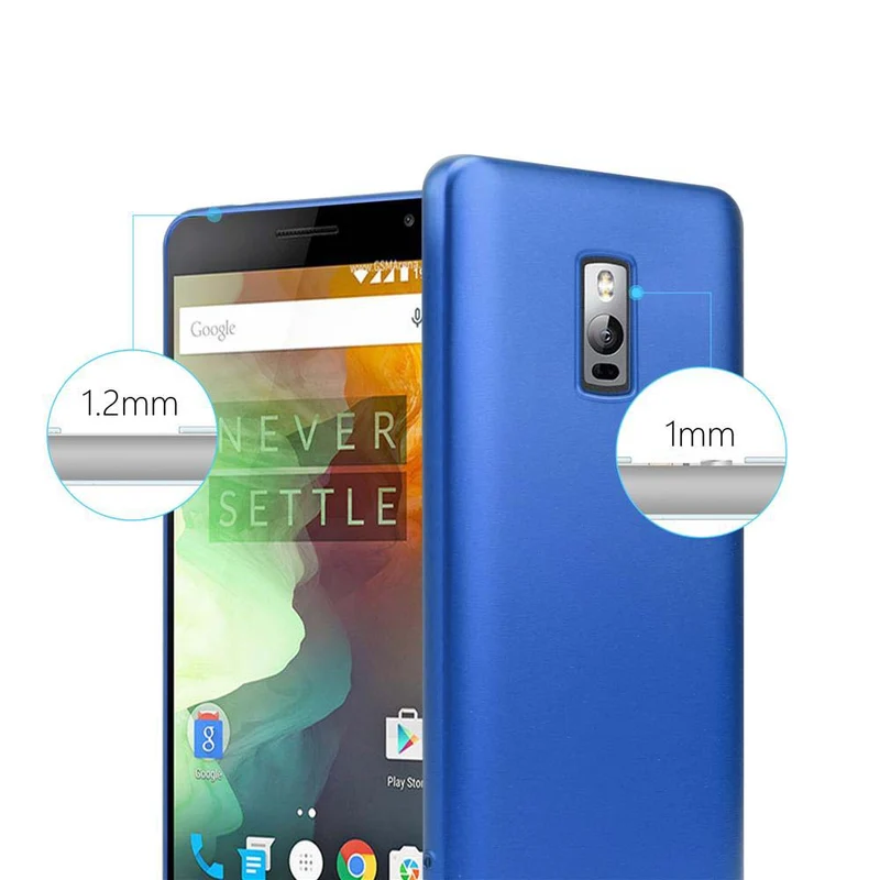 Cadorabo Hülle kompatibel mit OnePlus 2 Schutzhülle aus flexiblem TPU Silikon