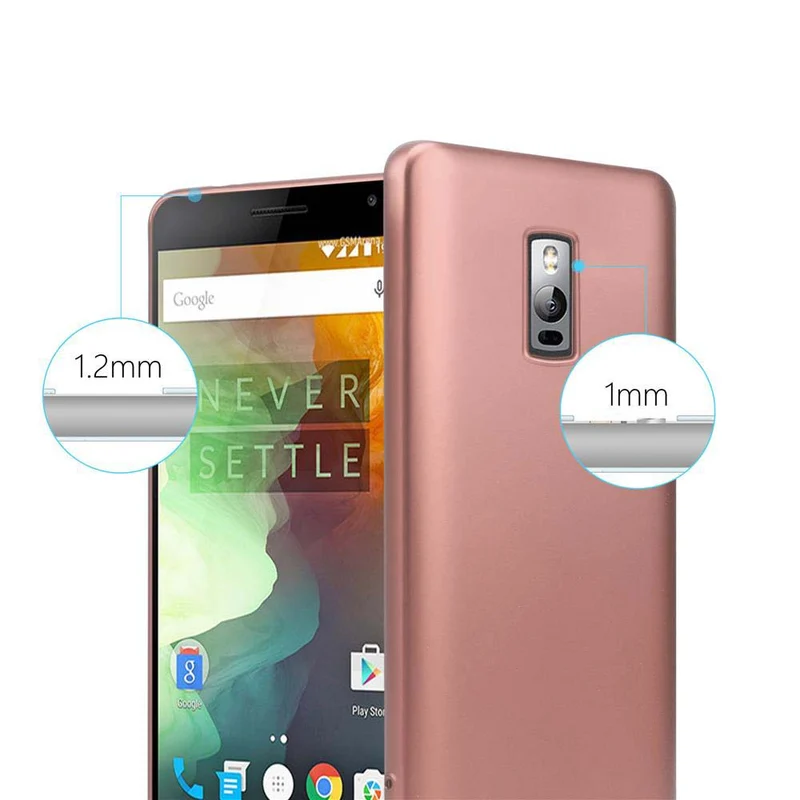 Cadorabo Hülle kompatibel mit OnePlus 2 Schutzhülle aus flexiblem TPU Silikon