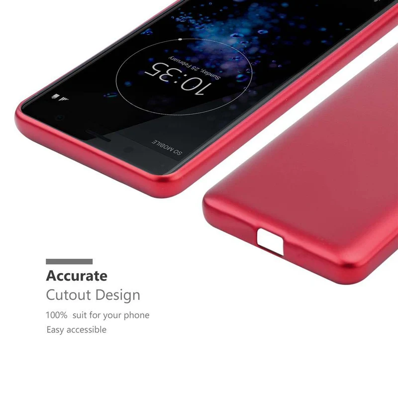 Cadorabo Hülle kompatibel mit Sony Xperia XZ2 COMPACT Schutzhülle aus flexiblem TPU Silikon