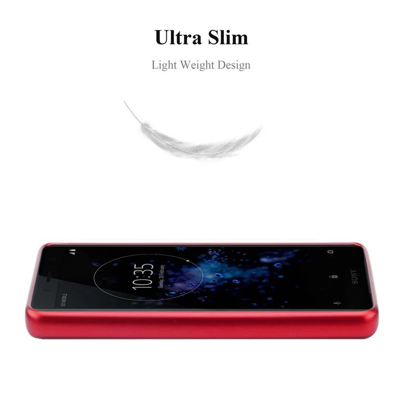 Cadorabo Hülle kompatibel mit Sony Xperia XZ2 COMPACT Schutzhülle aus flexiblem TPU Silikon