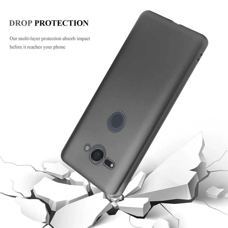 Cadorabo Hülle kompatibel mit Sony Xperia XZ2 COMPACT Schutzhülle aus flexiblem TPU Silikon