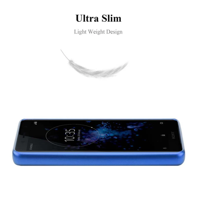 Cadorabo Hülle kompatibel mit Sony Xperia XZ2 COMPACT Schutzhülle aus flexiblem TPU Silikon