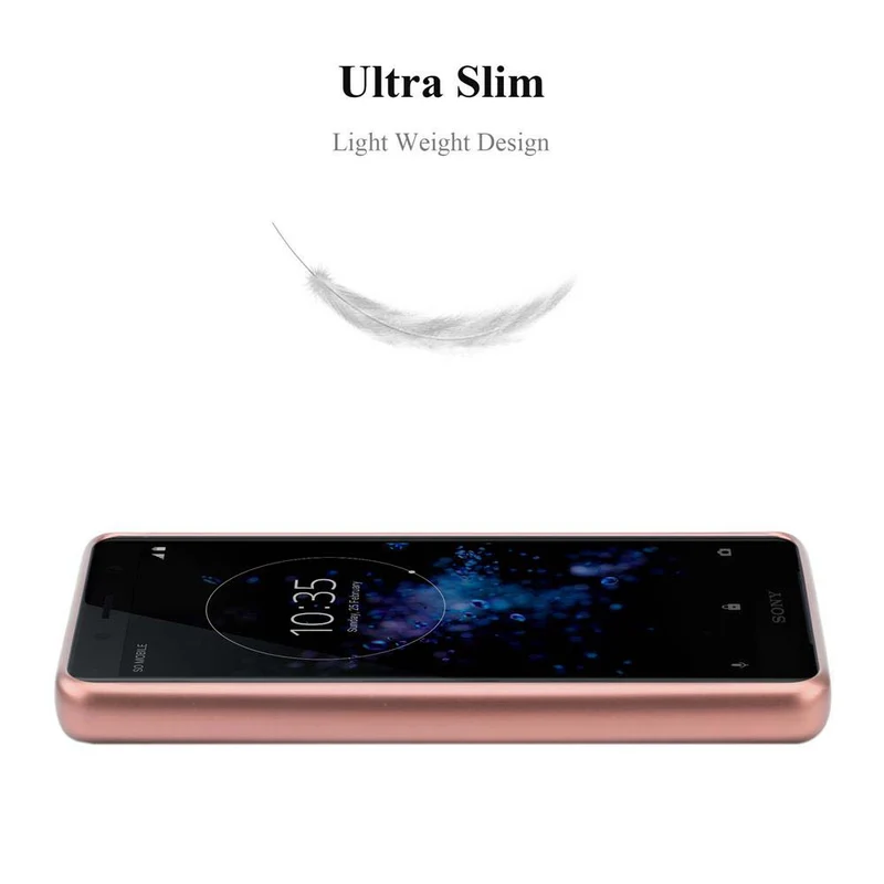 Cadorabo Hülle kompatibel mit Sony Xperia XZ2 COMPACT Schutzhülle aus flexiblem TPU Silikon