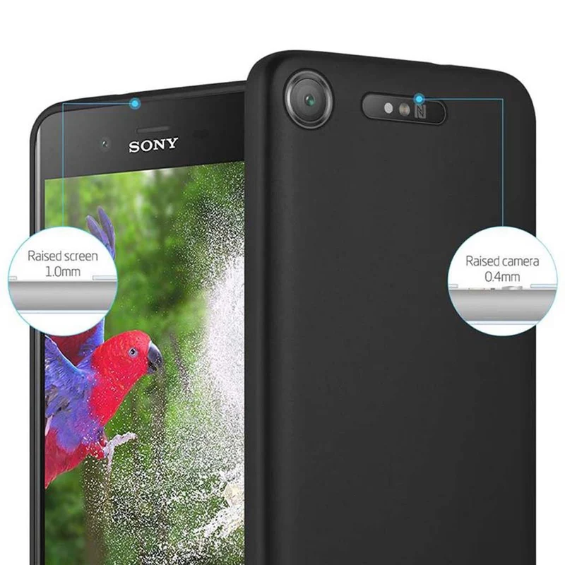 Cadorabo Hülle kompatibel mit Sony Xperia XZ1 Schutzhülle aus flexiblem TPU Silikon