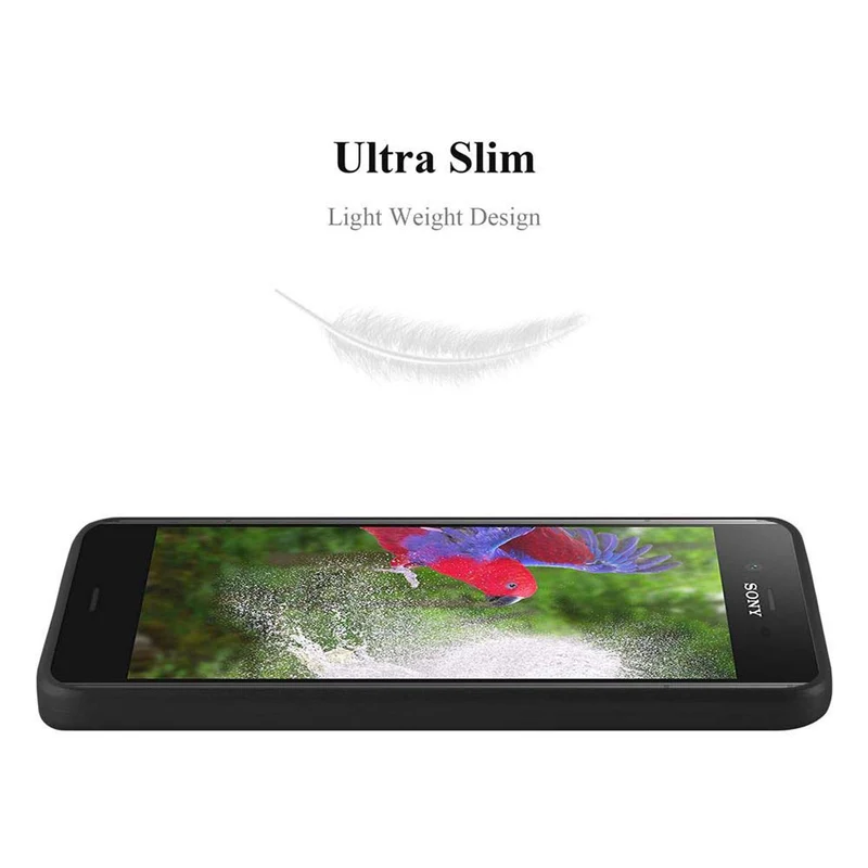 Cadorabo Hülle kompatibel mit Sony Xperia XZ1 Schutzhülle aus flexiblem TPU Silikon