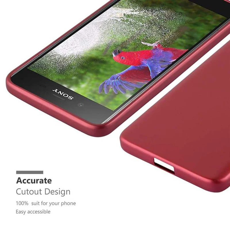 Cadorabo Hülle kompatibel mit Sony Xperia XZ1 Schutzhülle aus flexiblem TPU Silikon