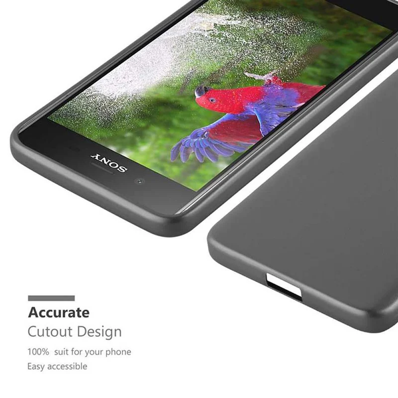 Cadorabo Hülle kompatibel mit Sony Xperia XZ1 Schutzhülle aus flexiblem TPU Silikon