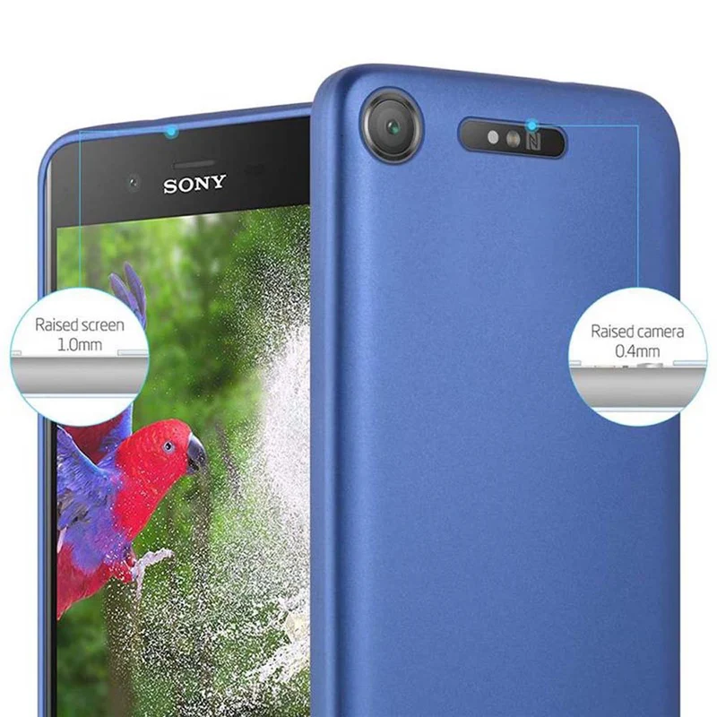 Cadorabo Hülle kompatibel mit Sony Xperia XZ1 Schutzhülle aus flexiblem TPU Silikon