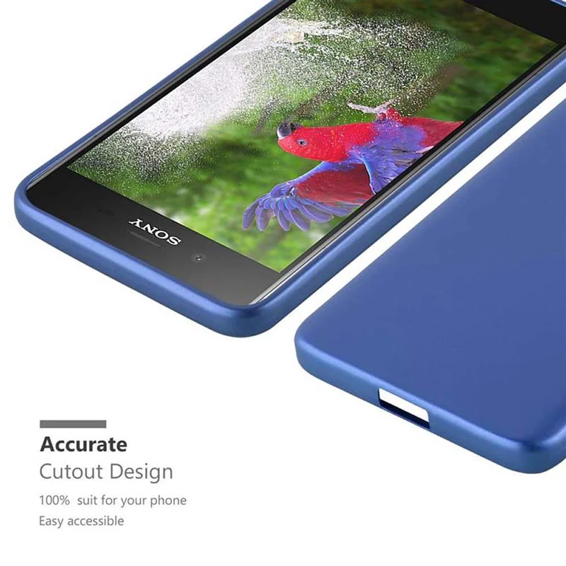Cadorabo Hülle kompatibel mit Sony Xperia XZ1 Schutzhülle aus flexiblem TPU Silikon
