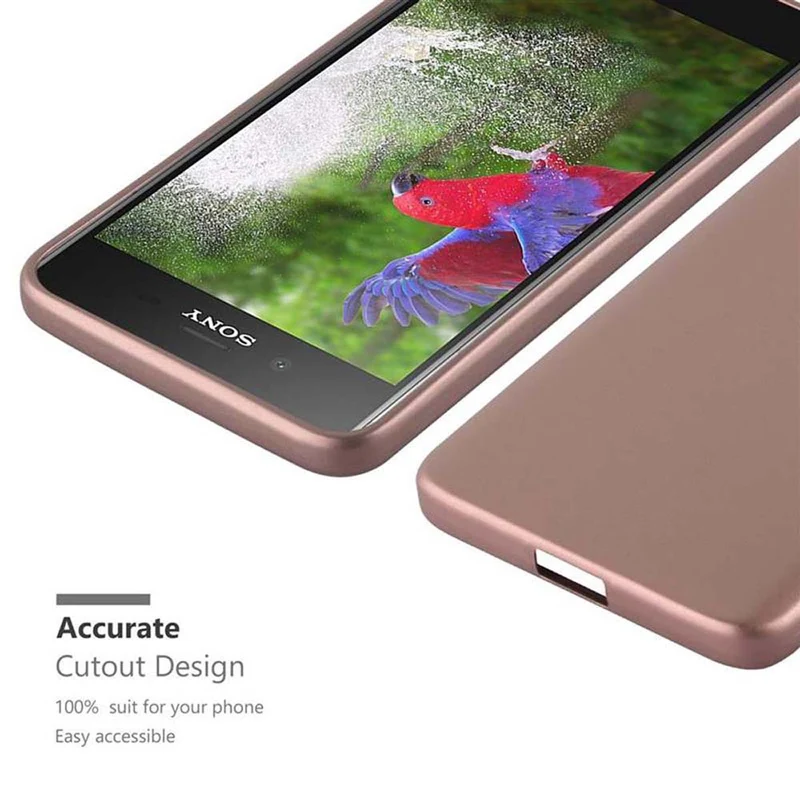 Cadorabo Hülle kompatibel mit Sony Xperia XZ1 Schutzhülle aus flexiblem TPU Silikon