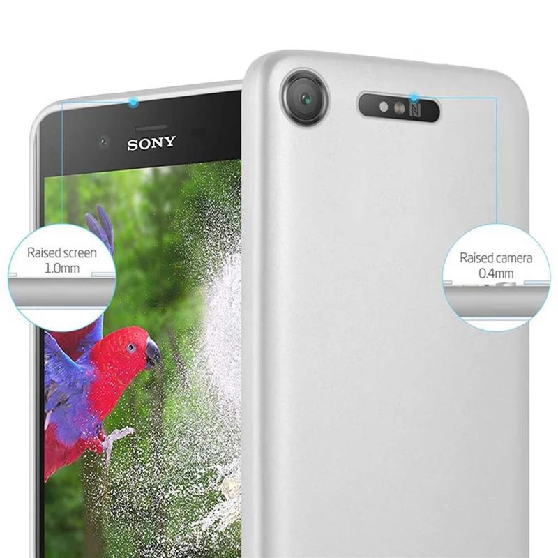Cadorabo Hülle kompatibel mit Sony Xperia XZ1 Schutzhülle aus flexiblem TPU Silikon