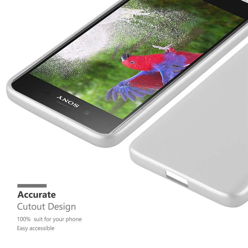 Cadorabo Hülle kompatibel mit Sony Xperia XZ1 Schutzhülle aus flexiblem TPU Silikon