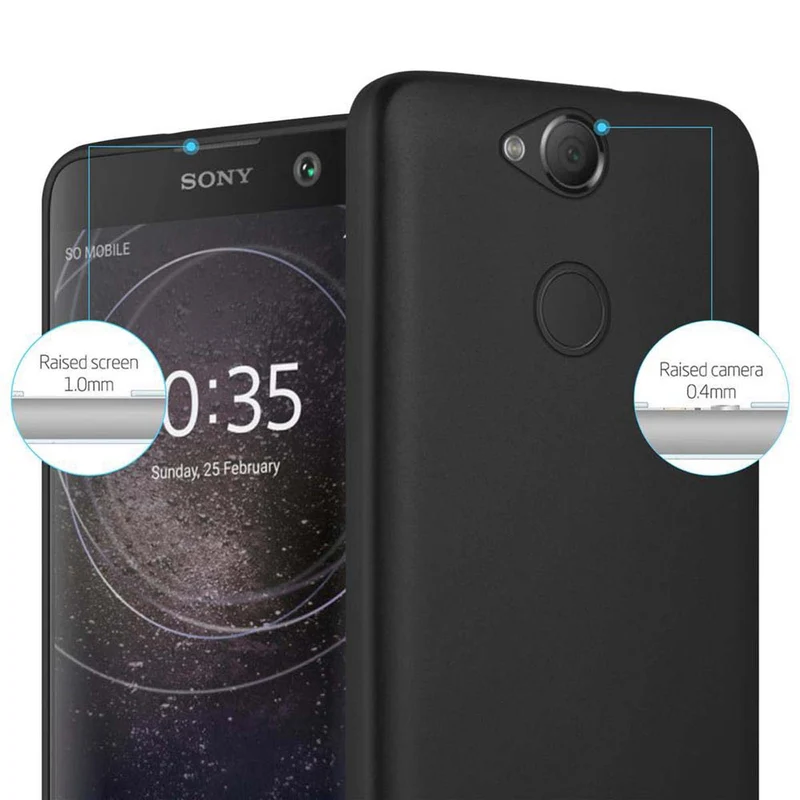 Cadorabo Hülle kompatibel mit Sony Xperia XA2 Schutzhülle aus flexiblem TPU Silikon