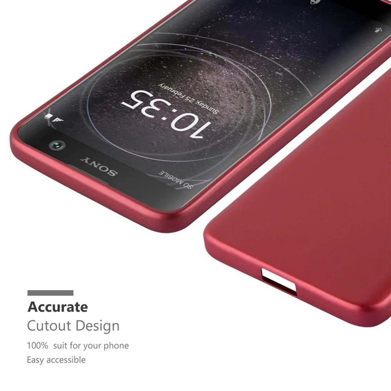 Cadorabo Hülle kompatibel mit Sony Xperia XA2 Schutzhülle aus flexiblem TPU Silikon