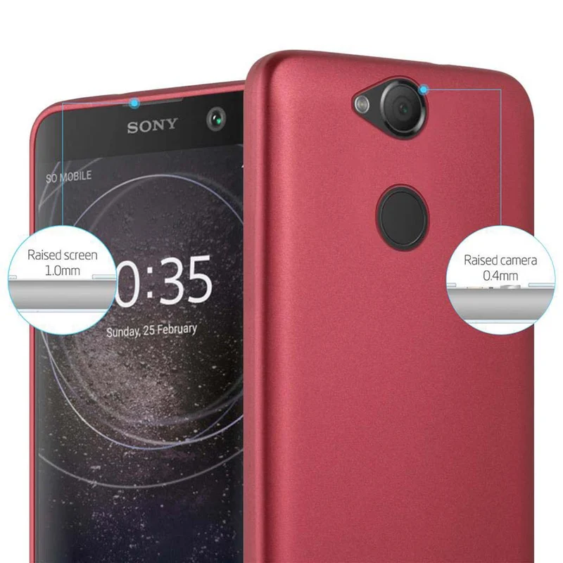 Cadorabo Hülle kompatibel mit Sony Xperia XA2 Schutzhülle aus flexiblem TPU Silikon