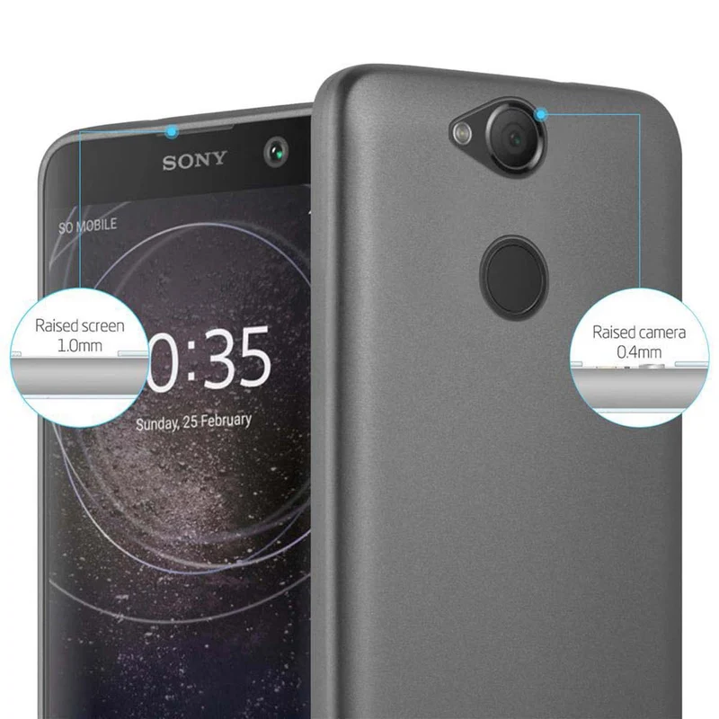 Cadorabo Hülle kompatibel mit Sony Xperia XA2 Schutzhülle aus flexiblem TPU Silikon